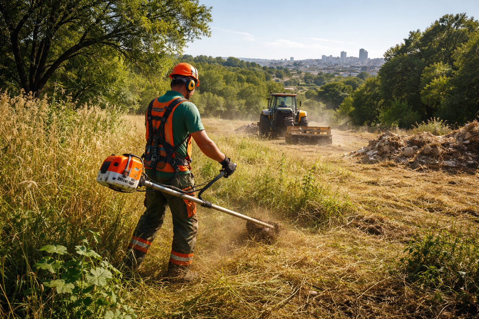 Desbroce de fincas y parcelas en Madrid: prepara tu terreno para cualquier estación